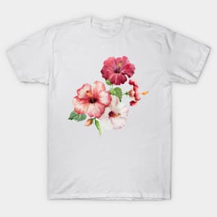 Watercolor Flowers Art Prints T-Shirt